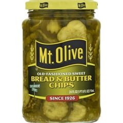 Mt Olive Old Fashion Sweet Bread & Butter Pickle Chips 24 fl oz Jar 24 fl oz