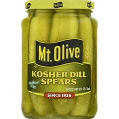Mt Olive Kosher Dill Pickle Spears 24 fl oz Jar 24 fl oz