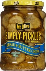 Mt. Olive Bread & Butter Pickle Chips, 24 oz