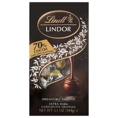 Lindt Lindor 70% Extra Dark Chocolate Candy Truffles