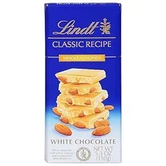 Lindt Classic Recipe Whole Almonds White Chocolate 5.3 oz