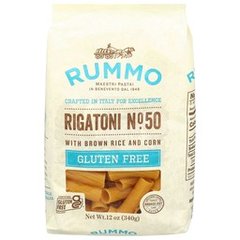 Rummo Imported Gluten Free Rigatoni Pasta with Brown Rice & Corn