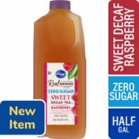 Kroger Real Brewed Zero Sugar Sweet Raspberry Decaf Tea