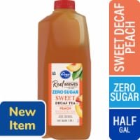 Kroger Real Brewed Zero Sugar Sweet Peach Decaf Tea