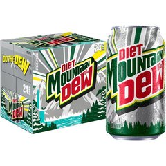 Mountain Dew Diet Soda Citrus 12 fl oz 24 Count 24 ea