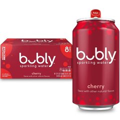 Bubly Cherry Sparkling Water 8 pk Cans 12 oz
