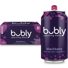 Bubly Blackberry Sparkling Water 8 pk Cans 12 oz