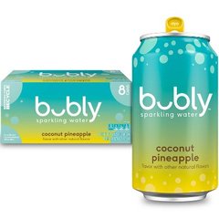 Bubly Coconut Pineapple Flavored Sparkling Water Cans