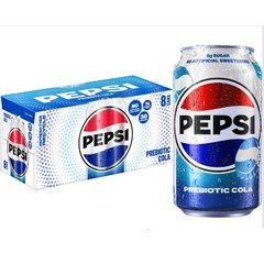 Pepsi Prebiotic Cola 12 fl oz X 8 Count