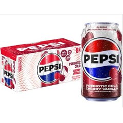 Pepsi Prebiotic Cola Cherry Vanilla 12 fl oz X 8 Count 8 ea