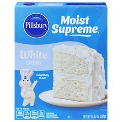 Pillsbury Moist Supreme White Cake Mix 15.25 oz 15.25 oz Box