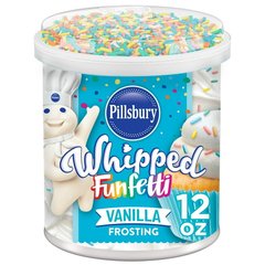 Pillsbury Whipped Funfetti Vanilla Frosting, 12 oz