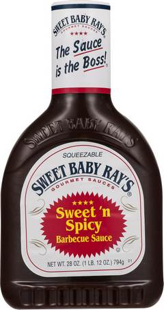 Sweet Baby Ray's Sweet 'n Spicy Barbecue Sauce, 28 oz