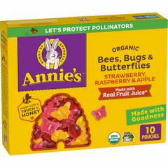 Annie's Fruit Snacks Bees Bugs & Butterflies 10.70 oz Pouches 7 oz