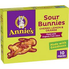 Annie's Sour Bunnies Fruit Snacks 10ct 7 oz