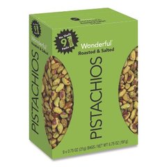 Wonderful Pistachios No Shells Roasted & Salted - 0.75 Oz