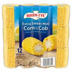 Birds Eye Extra Sweet Mini Corn on the Cob Frozen Vegetables 12 Count
