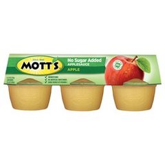 Mott's No Sugar Added Applesauce 6 3.9 oz Containers 23.4 oz