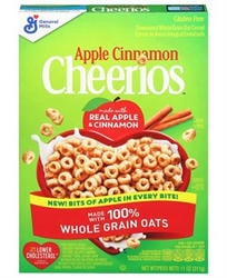 Apple Cinnamon Cheerios Heart Healthy Gluten Free Cereal 11 oz