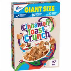 Cinnamon Toast Crunch Breakfast Cereal Giant Size 27 oz
