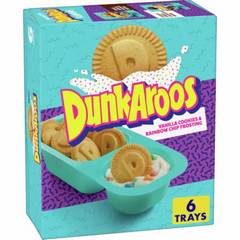 Dunkaroos Vanilla Cookies & Rainbow Chip Frosting 6.1 oz Trays 6 oz