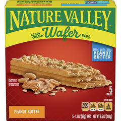 Nature Valley Crispy Creamy Wafer Bar Peanut Butter 5 1.3 oz Bars 6.5 oz