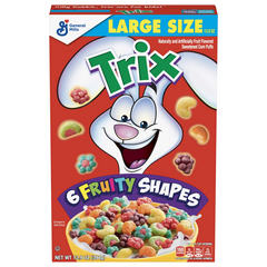 General Mills Trix Fruity Shapes Large Size Cereal