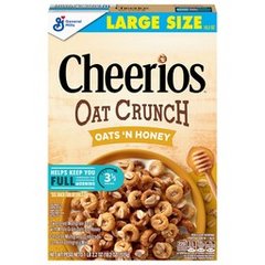 General Mills Cheerios Oat Crunch Oats 'N Honey Large Size 18.2 oz