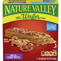 Nature Valley Pretzel Peanut Butter Crispy Creamy Wafer Bars 1.3 oz 5 Count