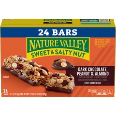 Nature Valley Dark Chocolate Peanut Almond Sweet and Salty Nut Snack Bars - 28.8oz