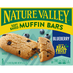 Nature Valley Muffin Bars Soft Baked Blueberry 5 1.24 oz Bars 6.2 oz