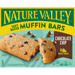 Nature Valley Soft Baked Muffin Bars Chocolate Chip, 5 ct