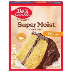 Betty Crocker Super Moist Yellow Cake Mix, 13.25 oz