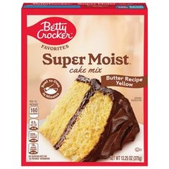 Betty Crocker Super Moist Butter Yellow Cake Mix, 13.25 oz