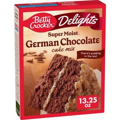Betty Crocker Super Moist German Chocolate Cake Mix, 13.25 oz