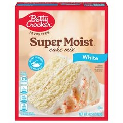 Betty Crocker Super Moist White Cake Mix, 14.25 oz
