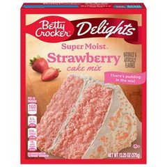 Betty Crocker Super Moist Strawberry Cake Mix, 13.25 oz