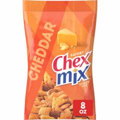 Chex Mix Cheddar Snack Mix Savory Snack Bag 8 oz 8 oz Bag