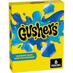 Betty Crocker Gushers Blue Grape Raspberry 6 Count