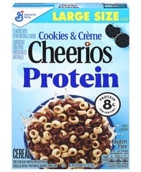 General Mills Cheerios Protein Cereal Cookies and Crème Large Size 11.2 oz