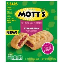 Mott's Strawberry Flavor Soft Baked Apple Filled Bars 5 1.31 oz Bars 6.55 oz
