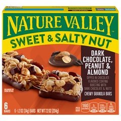 Nature Valley Dark Chocolate Peanut Almond Sweet and Salty Nut Bars