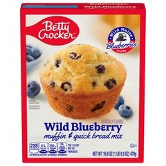 Betty Crocker Wild Blueberry Premium Muffin Mix & Quick Bread Mix, 16.9 oz