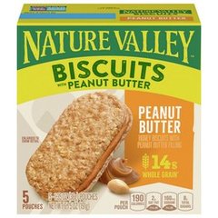 Nature Valley Biscuit Sandwiches Peanut Butter Snack 5 ct 6.75 oz 5 ea Box