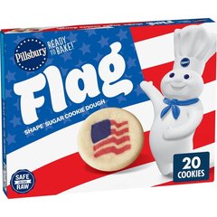 Pillsbury Flag Shape Sugar Cookies 9.1 oz