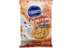 Pillsbury Ready to Bake! Pumpkin Cookies with Cream Cheese Flavored Chips 14 oz Package
