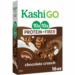 Kashi GO 10g Protein + Fiber Chocolate Crunch Cereal, 16 oz