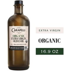 Carapelli Organic Extra Virgin Olive Oil, Cold Extracted, Contains Polyphenols and Antioxidants, 16.9 oz