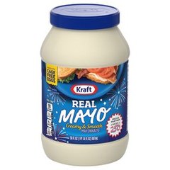 Kraft Real Mayo Creamy & Smooth Mayonnaise, for a Keto and Low Carb Lifestyle, 30 fl oz Jar