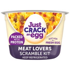 Just Crack an Egg Breakfast Scramble Kit - Protein Packed Meat Lovers 2.25 oz